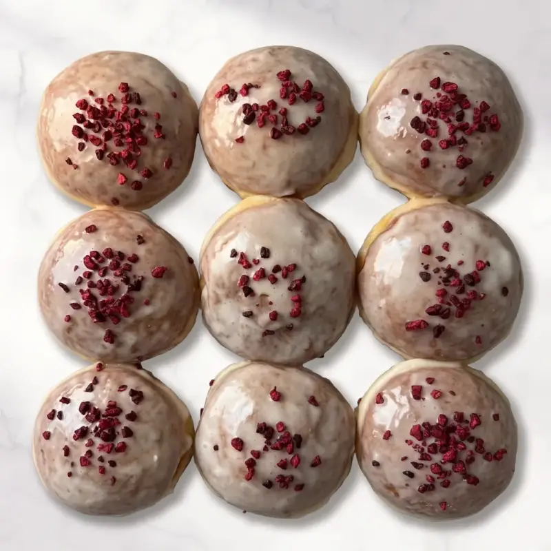 Pączki z lukrem i malinami - Pracownia Cukiernicza Kania Lublin